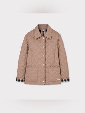 Burberry Quilted Nylon Jacket Camel Color M